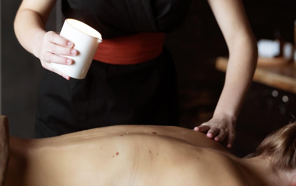 Massage &agrave; la bougie "Au coin du feu"  (60 min)